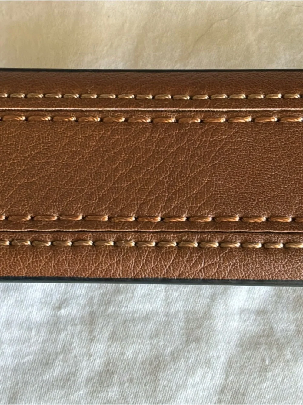 New NWT Columbia brown synthetic Leather Belt casual work utility basic XL 42/44